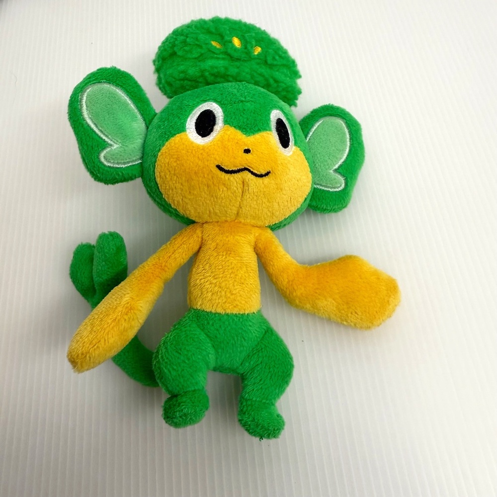 Pokemon Pokémon Plush Pansage Stuffed Figure 2011 Jakks Pacific Nintendo 8"